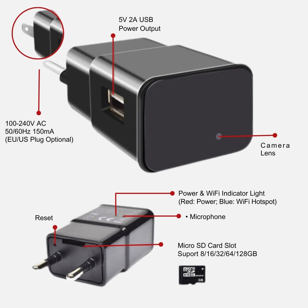 監視用USB充電器
