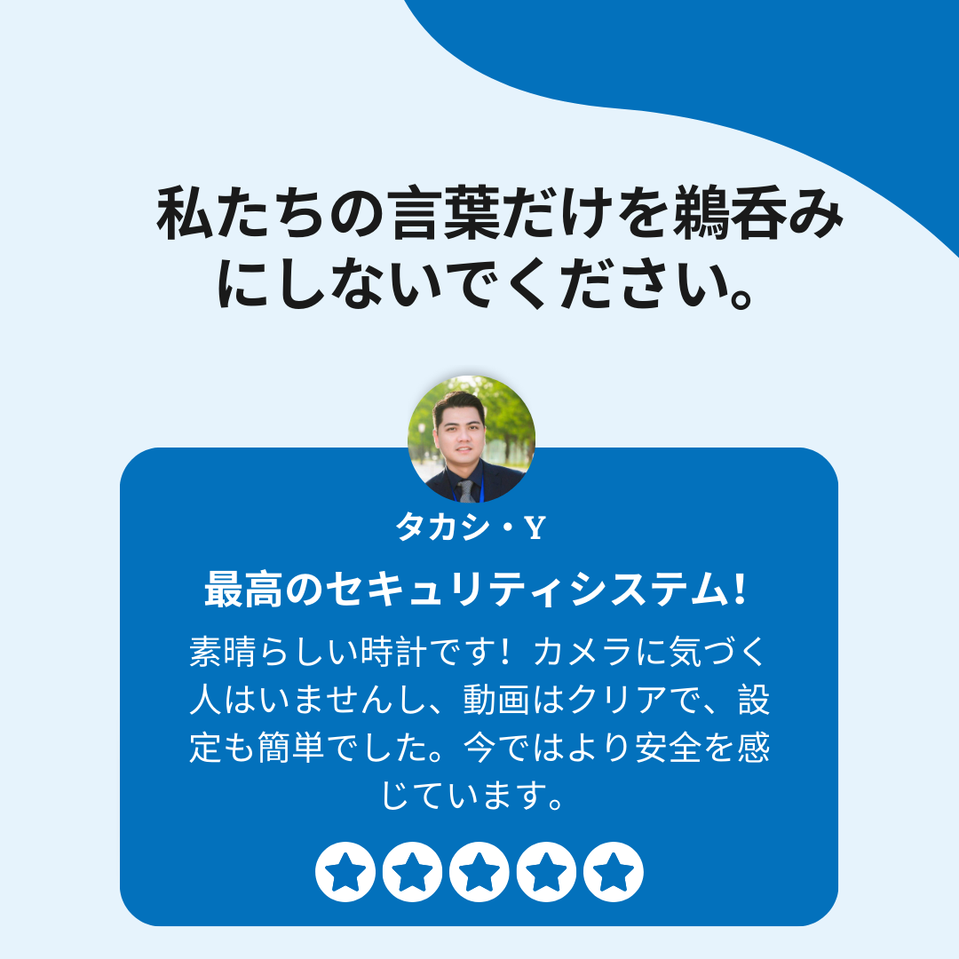 マスクされた目™ — セーフビュー監視時計